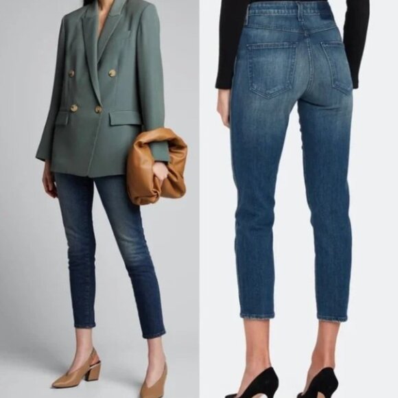 AMO High Rise Stix Cropped Skinny Jeans in Good Karma Sz 29 - Picture 1 of 11